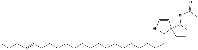 1-[1-(Acetylamino)ethyl]-1-ethyl-2-(17-henicosenyl)-4-imidazoline-1-ium,,结构式