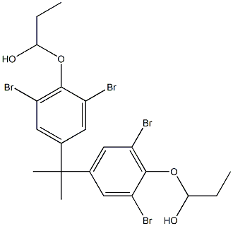 1,1'-[Isopropylidenebis(2,6-dibromo-4,1-phenyleneoxy)]bis(1-propanol) Struktur
