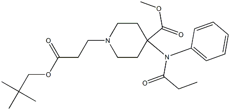 4-Methoxycarbonyl-4-(N-phenyl-N-propanoylamino)piperidine-1-propionic acid 2,2-dimethylpropyl ester