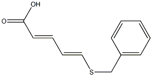 (2E,4E)-5-Benzylthio-2,4-pentadienoic acid Structure