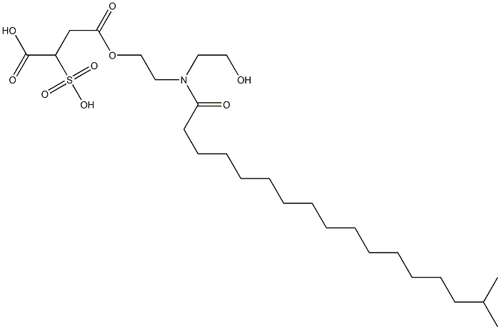 2-Sulfobutanedioic acid 4-[2-[(2-hydroxyethyl)(1-oxo-16-methylheptadecyl)amino]ethyl] ester