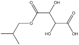 Tartaric acid hydrogen 1-isobutyl ester Structure