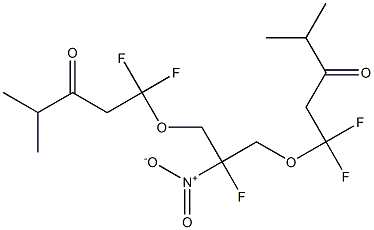 1,1'-[2-Fluoro-2-nitro-1,3-propanediylbis(oxy)]bis[1,1-difluoro-4-methyl-3-pentanone] Structure