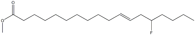14-Fluorovaccenic acid methyl ester Structure