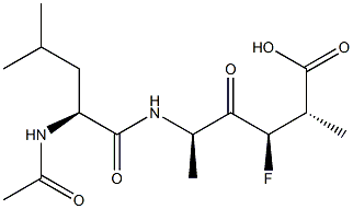 (2S,3R,5R)-5-[(N-Acetyl-L-leucyl)amino]-3-fluoro-2-methyl-4-oxohexanoic acid|