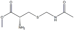 S-[(アセチルアミノ)メチル]-L-システインメチル 化学構造式