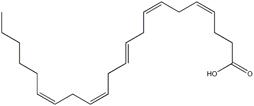 (4Z,7Z,13Z,16Z)-4,7,10,13,16-ドコサペンタエン酸 化学構造式