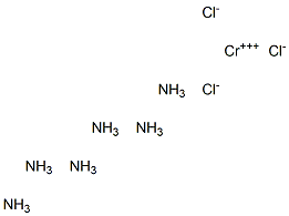 ヘキサアンミンクロム(III)クロリド 化学構造式