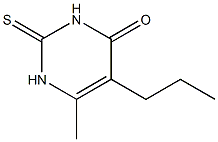 6-メチル-5-プロピル-2-チオウラシル 化学構造式
