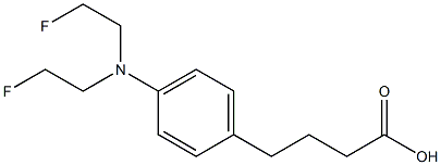 4-[p-[Bis(2-fluoroethyl)amino]phenyl]butyric acid Structure