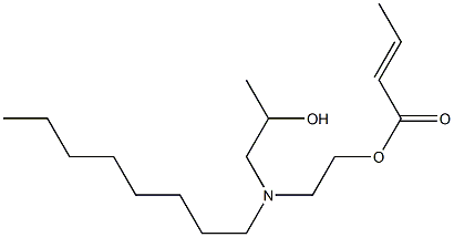 (E)-2-Butenoic acid 2-[N-(2-hydroxypropyl)-N-octylamino]ethyl ester Struktur