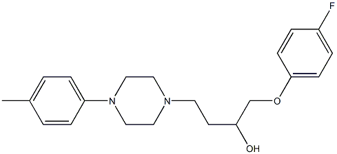 1-(4-Fluorophenoxy)-4-[4-[4-methylphenyl]-1-piperazinyl]-2-butanol Structure