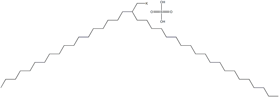 Sulfuric acid 2-octadecyldocosyl=potassium salt