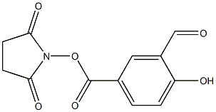 3-Formyl-4-hydroxybenzoic acid 2,5-dioxopyrrolidin-1-yl ester Structure