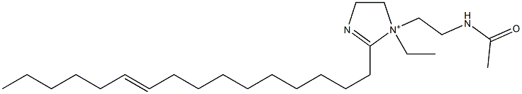 1-[2-(Acetylamino)ethyl]-1-ethyl-2-(10-hexadecenyl)-2-imidazoline-1-ium Struktur