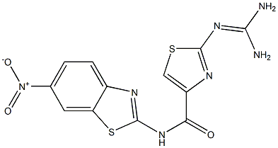 2-(Diaminomethyleneamino)-N-(6-nitro-2-benzothiazolyl)thiazole-4-carboxamide