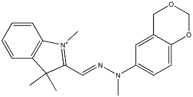 2-[2-(1,3-Benzodioxane-6-yl)-2-(methyl)hydrazonomethyl]-1,3,3-trimethyl-3H-indolium