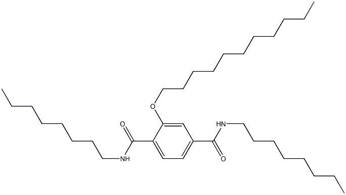2-(Undecyloxy)-N,N'-dioctylterephthalamide Struktur