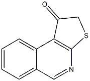 チエノ[2,3-c]イソキノリン1-オキシド 化学構造式