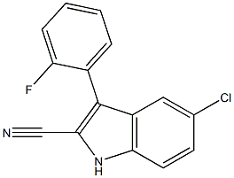 3-(o-Fluorophenyl)-5-chloro-1H-indole-2-carbonitrile|