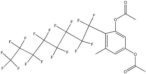 4-(Heptadecafluorooctyl)-5-methylbenzene-1,3-diol diacetate
