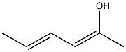 2,4-ヘキサジエン-2-オール 化学構造式