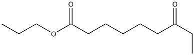 7-オキソノナン酸プロピル 化学構造式