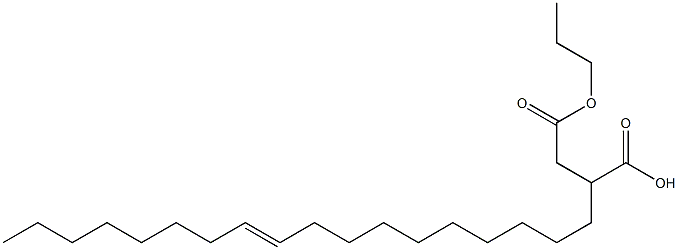 2-(10-オクタデセニル)こはく酸1-水素4-プロピル 化学構造式