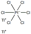 Thallium(I) hexachloroplatinate(IV) 结构式