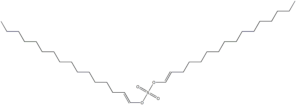 Sulfuric acid di(1-hexadecenyl) ester Structure