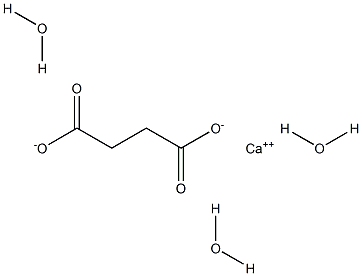 Calcium succinate trihydrate Struktur