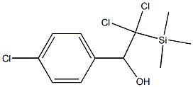 1-(p-Chlorophenyl)-2,2-dichloro-2-trimethylsilylethanol Struktur