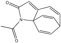 1-Acetyl-1H-6,8a-ethenocyclohepta[b]pyrrol-2(6H)-one 结构式