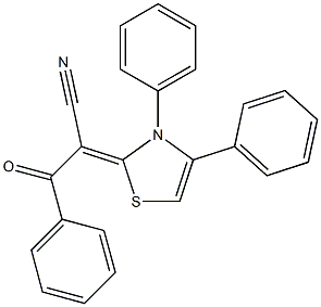 2-Benzoyl-2-[(3,4-diphenyl-2,3-dihydrothiazol)-2-ylidene]acetonitrile