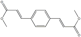 3,3'-(1,4-フェニレン)ビス(アクリル酸メチル) 化学構造式