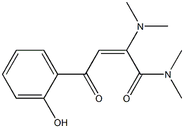 (2E)-2-(Dimethylamino)-N,N-dimethyl-4-oxo-4-(2-hydroxyphenyl)-2-butenamide Struktur