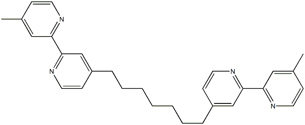 4,4''-(Heptamethylene)bis(4'-methyl-2,2'-bipyridine) 结构式