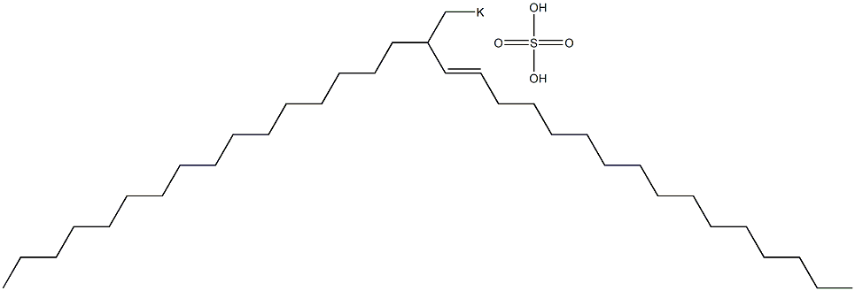Sulfuric acid 2-hexadecyl-3-octadecenyl=potassium ester salt Structure