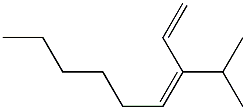 (3Z)-3-Isopropyl-1,3-nonadiene Struktur