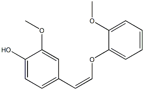 4-[(Z)-2-(2-Methoxyphenoxy)ethenyl]-2-methoxyphenol Structure