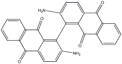 2,2'-Diamino-1,1'-bianthraquinone Structure