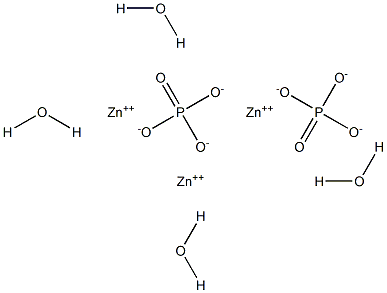 Zinc phosphate terahydrate Structure