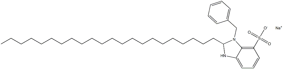1-Benzyl-2,3-dihydro-2-docosyl-1H-benzimidazole-7-sulfonic acid sodium salt Struktur