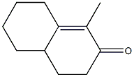 4,4a,5,6,7,8-ヘキサヒドロ-1-メチルナフタレン-2(3H)-オン 化学構造式