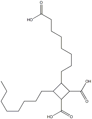 4-(7-Carboxyheptyl)-3-octyl-1,2-cyclobutanedicarboxylic acid Structure