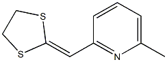 2-(6-Methyl-2-pyridylmethylene)-1,3-dithiolane Struktur