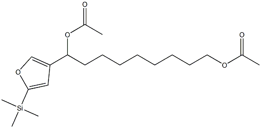 Acetic acid 1-[5-(trimethylsilyl)-3-furyl]-9-acetoxynonyl ester Structure