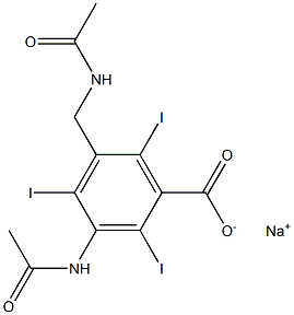 3-Acetylamino-5-acetylaminomethyl-2,4,6-triiodobenzoic acid sodium salt|