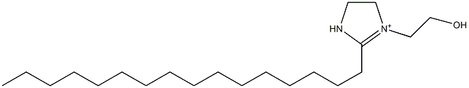 2-ヘキサデシル-1-(2-ヒドロキシエチル)-1-イミダゾリン-1-イウム 化学構造式