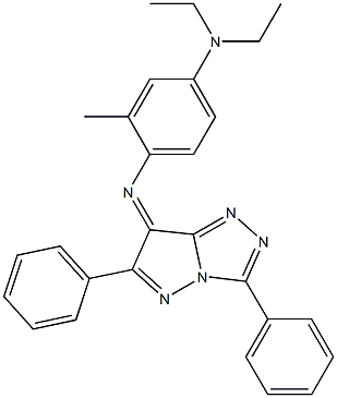 (7Z)-7-[[2-Methyl-4-(diethylamino)phenyl]imino]-3,6-diphenyl-7H-pyrazolo[5,1-c]-1,2,4-triazole